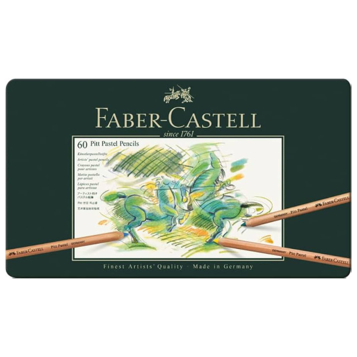 Pitt Pastel Colour pencil 60-set i gruppen Penner / Kunstnerpenner / Pastellblyanter hos Pen Store (108803)