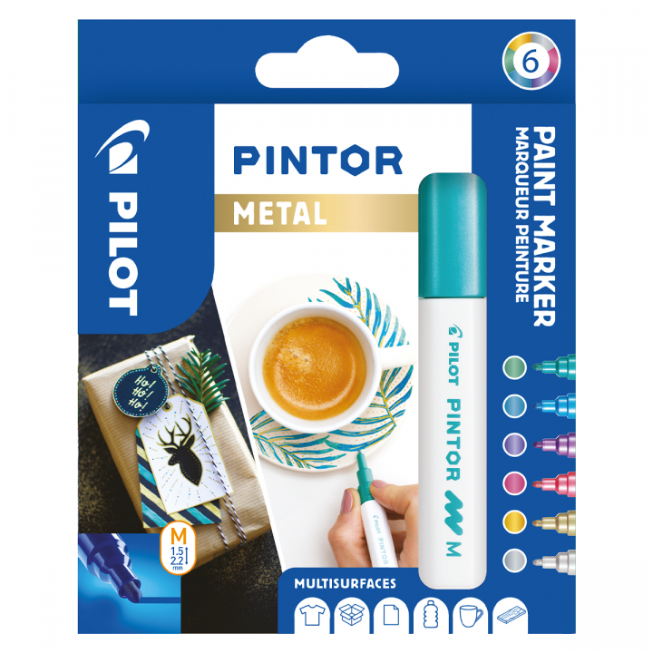 Pintor Medium 6-pakke Metal