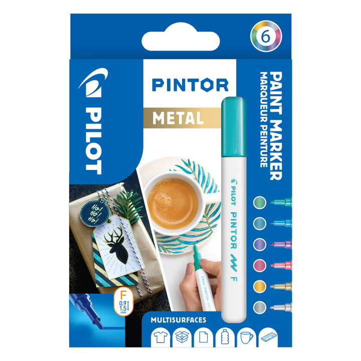Pintor Fine 6-pakke Metal