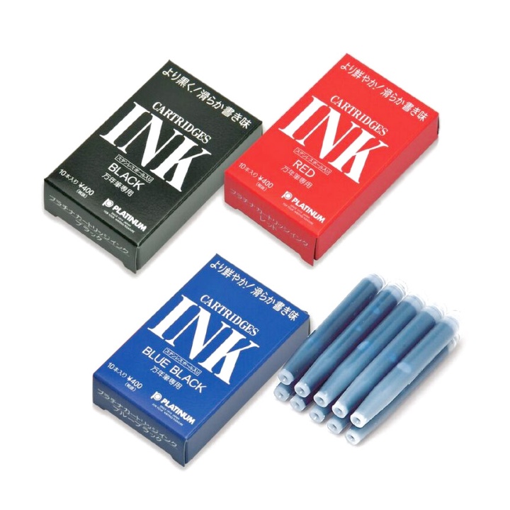 Fountain pen Cartridge 10 pcs Black i gruppen Penner / Penntilbehør / Patroner og refiller hos Pen Store (109785)