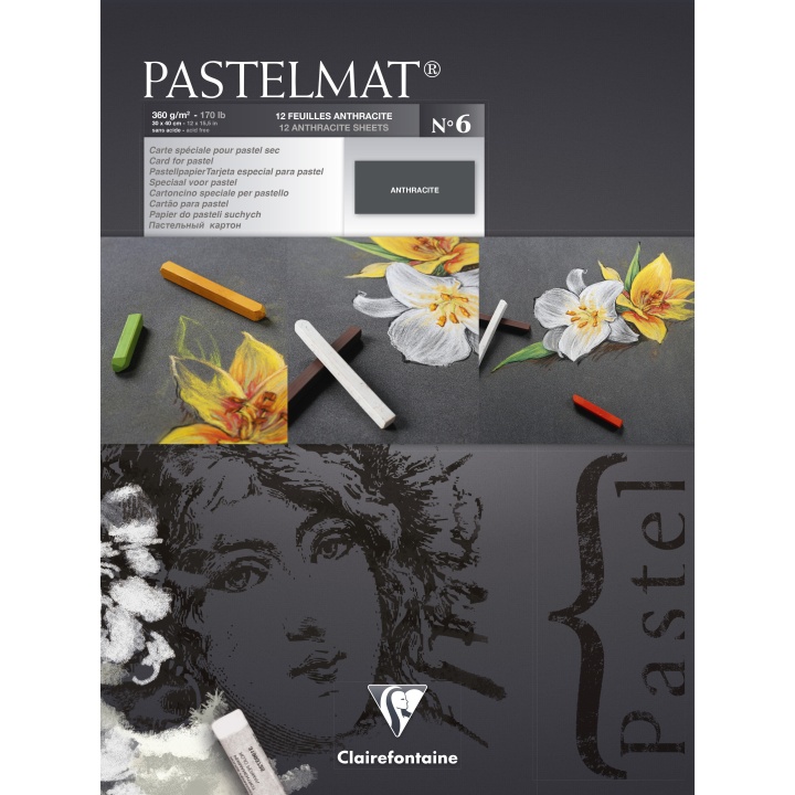 Pastelmat Anthracite 30x40 cm i gruppen  Papir & Blokk / Artistblokk / Pastelblokk hos Pen Store (110410)