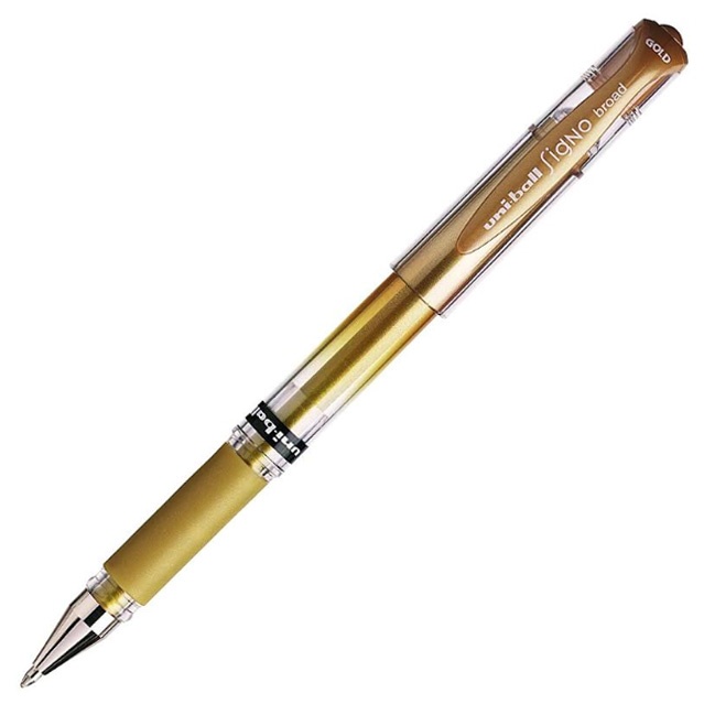 Uni-ball Signo Broad UM-153 Gel - Metallic Silver i gruppen Penner / Skrive / Gelpenner hos Pen Store (110444)