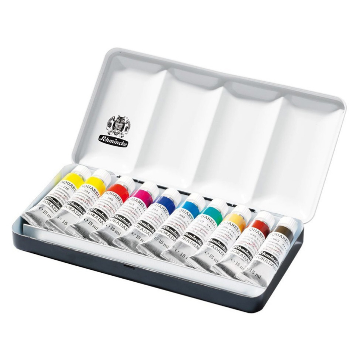 Horadam Aquarell Tube 15ml 10-set i gruppen Kunstnermateriell / Kunstnerfarge / Akvarellmaling / Akvarellmaling på tube hos Pen Store (110731)