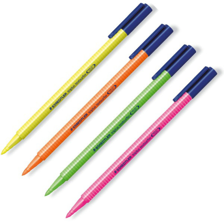 Triplus Textsurfer Highlighter 4-pakke i gruppen Penner / Merking og kontor / Markeringstusj hos Pen Store (110870)