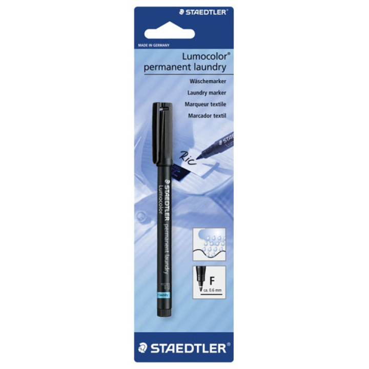 Lumocolor permanent laundry F (0.6 mm) i gruppen Hobby & Kreativitet / Farger / Tekstilmaling og Tekstiltusjer hos Pen Store (110979)