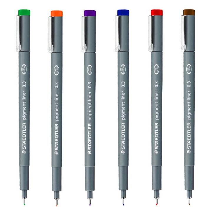 Pigment Liner Color 0.3mm Blue i gruppen Penner / Skrive / Fineliners hos Pen Store (111209)