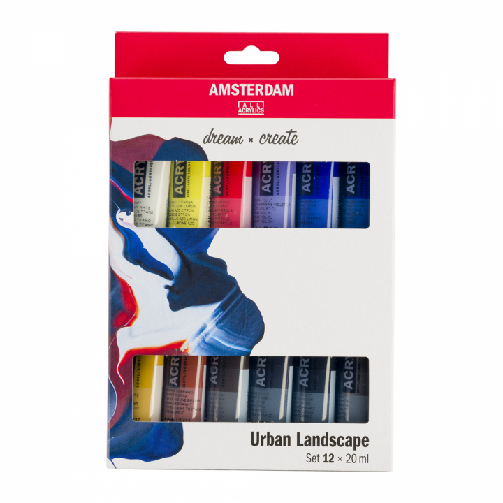 Akrylfarge Urban Landscape Set 12 x 20 ml i gruppen Kunstnermateriell / Kunstnerfarge / Akrylmaling hos Pen Store (111748)