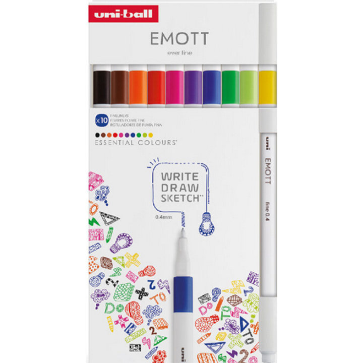 Emott 10-set No.1 i gruppen Penner / Kunstnerpenner / Illustrasjonmarkers hos Pen Store (111838)
