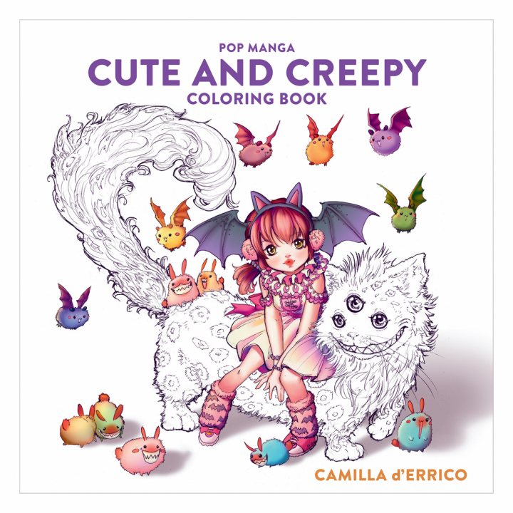 Pop Manga: Cute and Creepy Coloring Book i gruppen Hobby & Kreativitet / Bøker / Fargebøker for voksne hos Pen Store (112447)