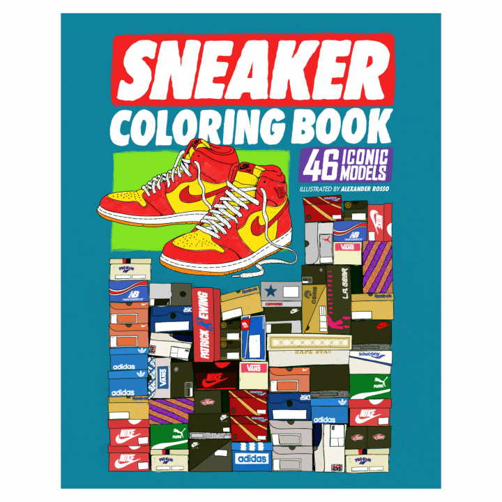 Sneaker Coloring Book i gruppen Hobby & Kreativitet / Bøker / Fargebøker for voksne hos Pen Store (112487)