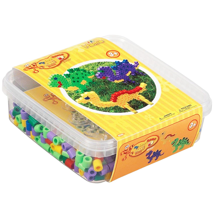 Maxi Perler 600-set Dinosaurer i gruppen Kids / Kul og læring / Rørperler og perleplater / DIY-sett rørperler hos Pen Store (126026)