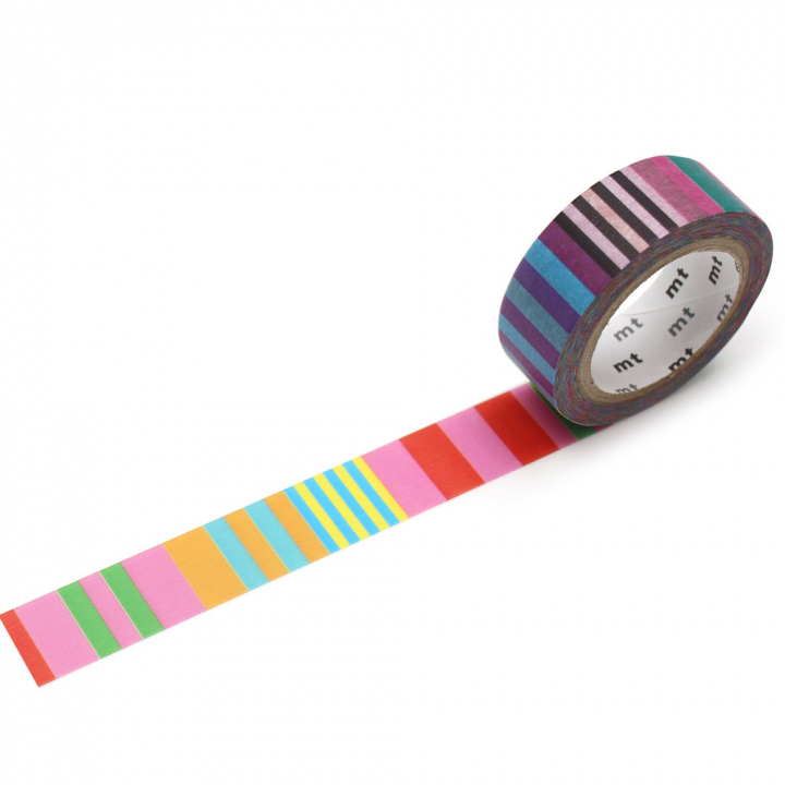 Washi-teip Candy Stripe i gruppen Hobby & Kreativitet / Hobbytilbehør / Washi Tape hos Pen Store (126353)