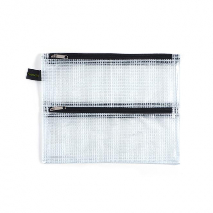 Lomme Mesh Dubbelzipper A5 i gruppen Penner / Penntilbehør / Pennal hos Pen Store (126510)