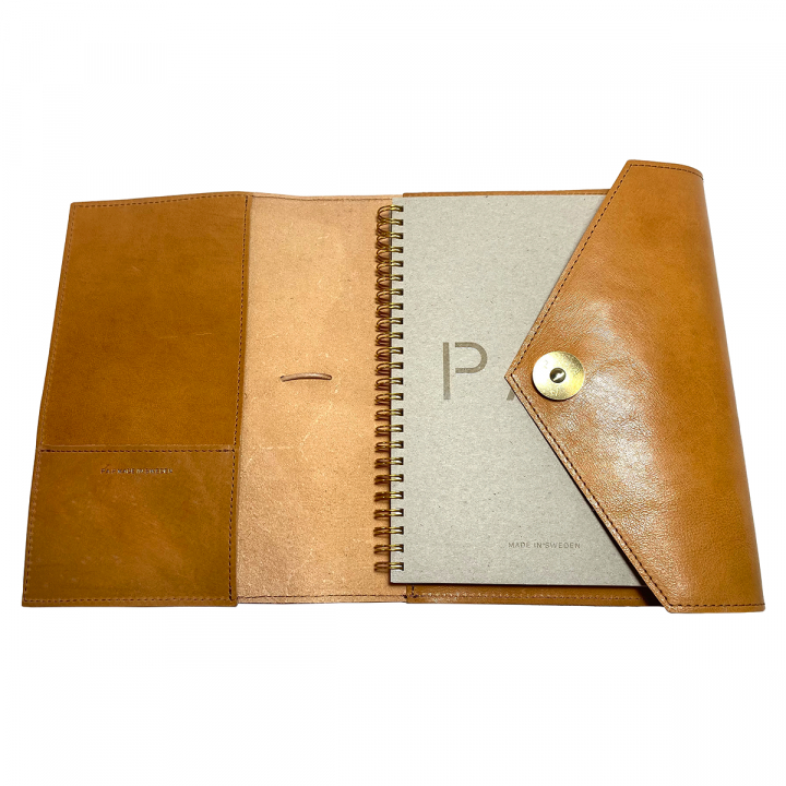 Ulf Leather Notebook Cognac i gruppen  Papir & Blokk / Skrive og ta notater / Notatbøker hos Pen Store (126791)
