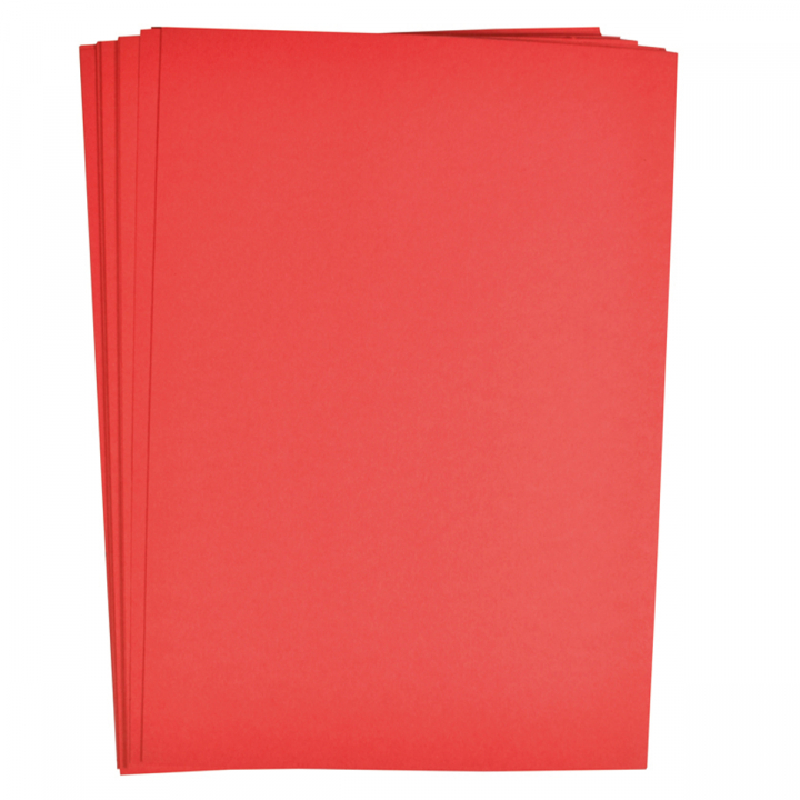Farget papir Rød 25 stk 180 g i gruppen  Papir & Blokk / Artistblokk / Farget papir hos Pen Store (126888)