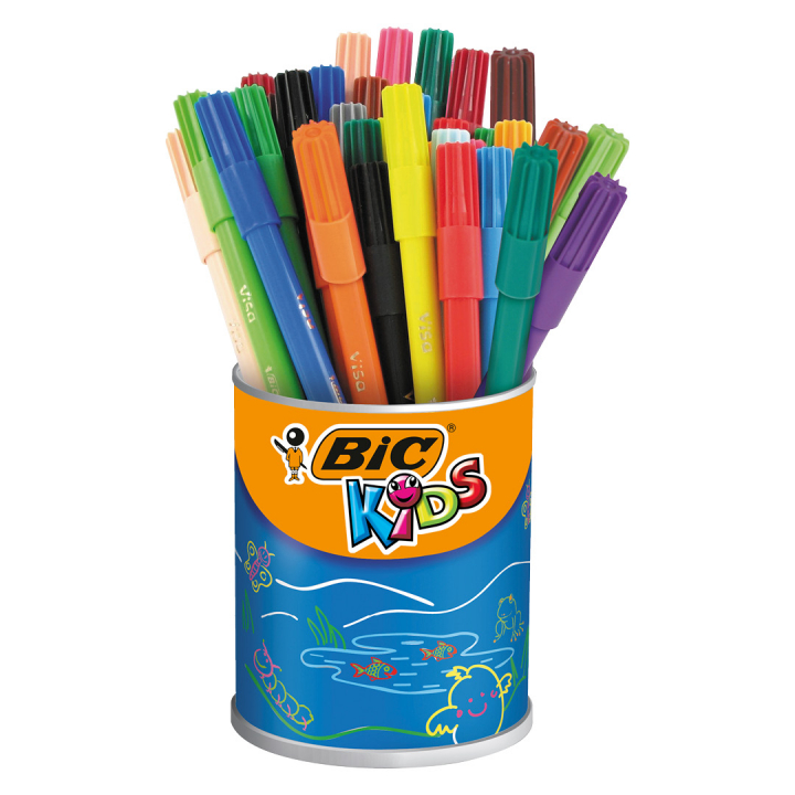 Kids Visa Plastic Pot Tusjpenner 36-set i gruppen Kids / Barnepenner / Tusjer for barn hos Pen Store (126955)