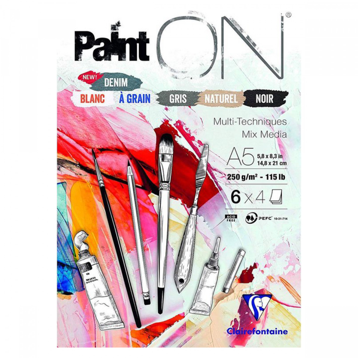 Paint'ON Multi-Techniques Assorted A5 i gruppen  Papir & Blokk / Artistblokk / Akrylblokk hos Pen Store (127412)