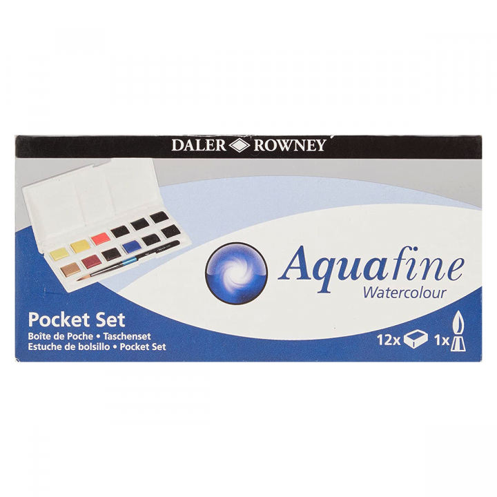 Aquafine Akvarell Pocket Set i gruppen Kunstnermateriell / Farger / Akvarell hos Pen Store (127834)