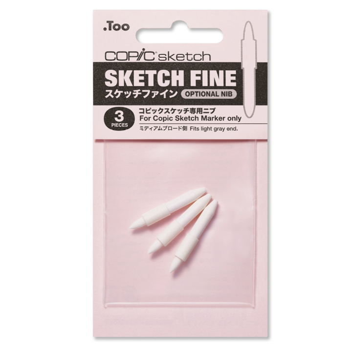 Sketch Tips Fine 3-pack i gruppen Penner / Penntilbehør / Tilbehør og reservedeler hos Pen Store (128148)