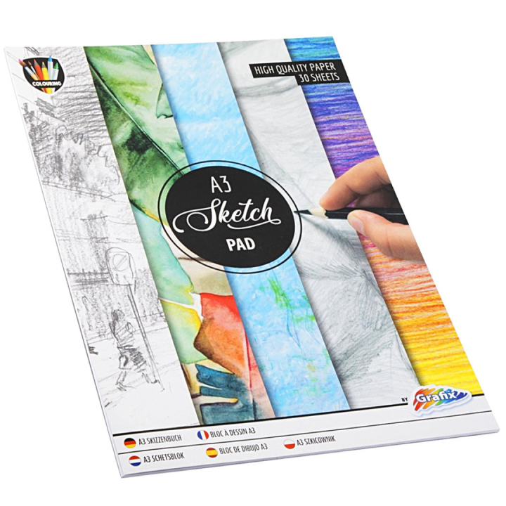 Skisseblokk A3, 30 ark i gruppen  Papir & Blokk / Artistblokk / Tegne- og skisseblokk hos Pen Store (128502)
