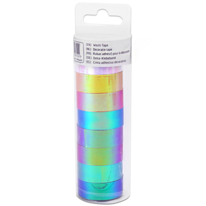 Washi-tape 8-pakke Iridescent i gruppen Kids / Kul og læring / Tape for barn hos Pen Store (128583)