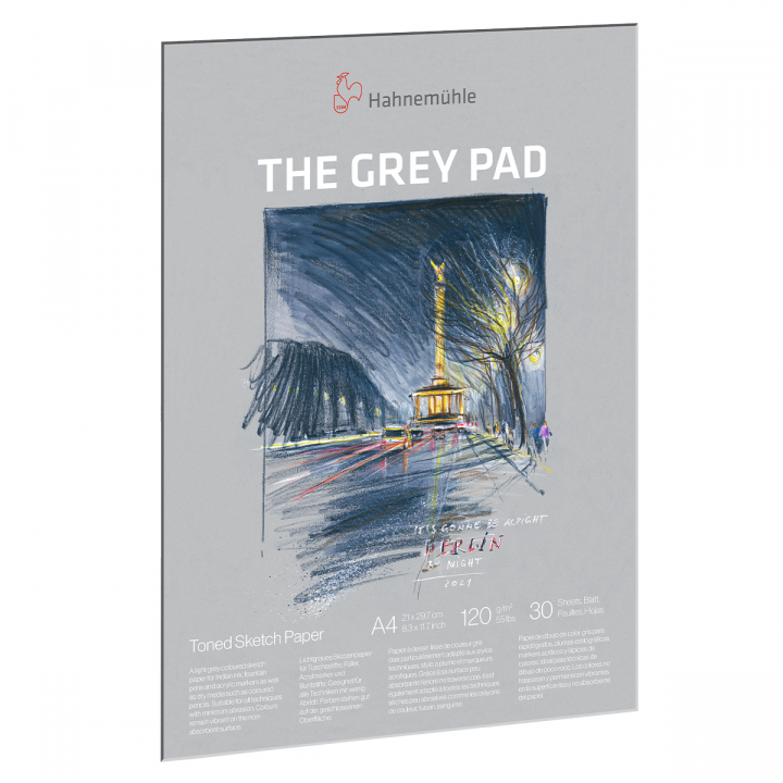 The Grey Pad Skisseblokk A4 120g i gruppen  Papir & Blokk / Artistblokk / Farget papir hos Pen Store (128670)