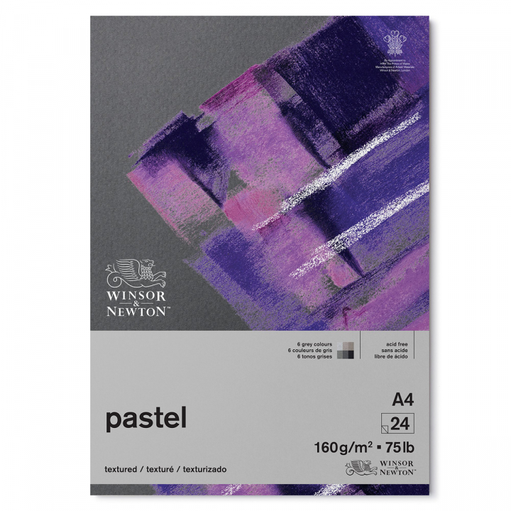 Pastellblokk Grey A4 160g i gruppen  Papir & Blokk / Artistblokk / Pastelblokk hos Pen Store (128705)