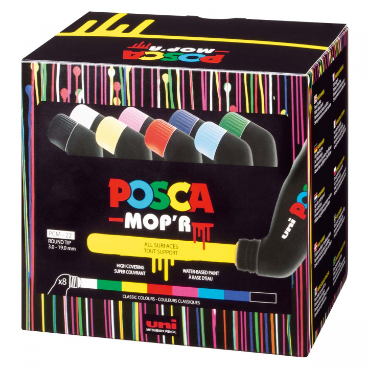 MOPR PCM-22 Squeeze Marker 8-pakke i gruppen Penner / Kunstnerpenner / Illustrasjonmarkers hos Pen Store (128840)