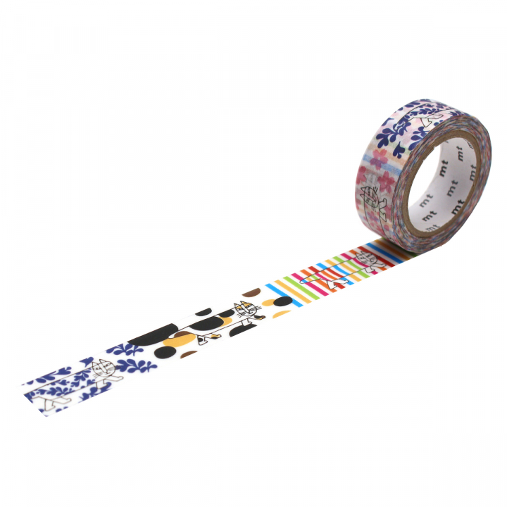 Washi- teip Lisa Larson Mikey Pattern x MT i gruppen Hobby & Kreativitet / Hobbytilbehør / Washi Tape hos Pen Store (128843)