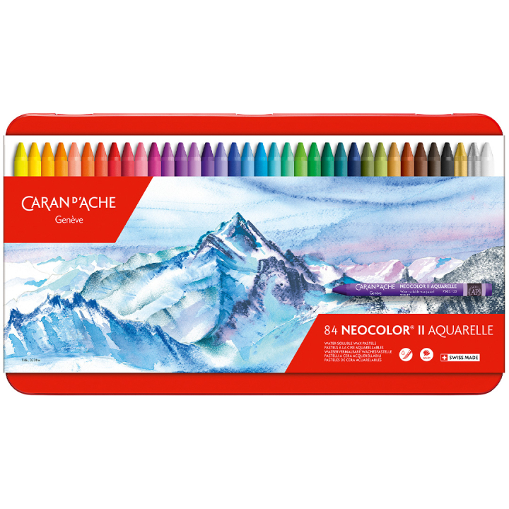 Neocolor II Aquarelle 84-set i gruppen Kunstnermateriell / Kritt og blyanter / Pastellkritt hos Pen Store (128896)