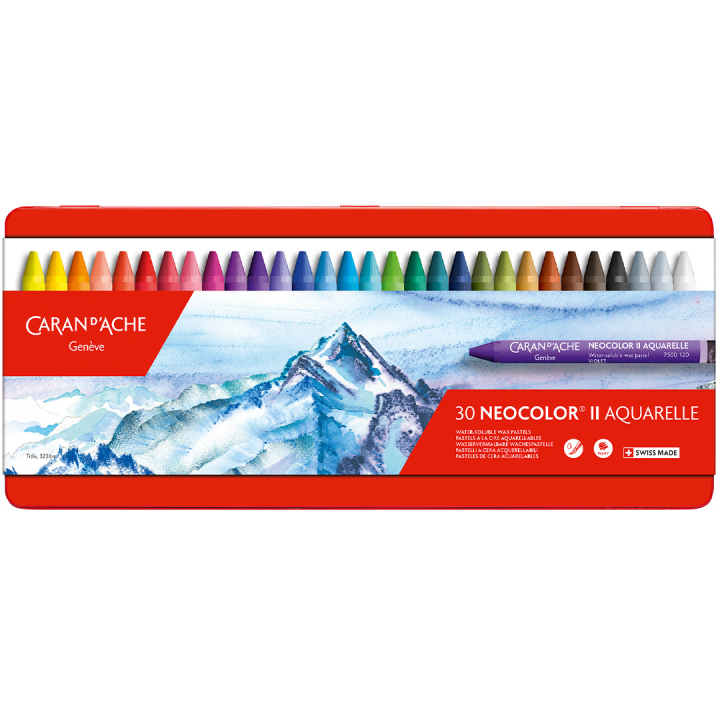 Neocolor II Aquarelle 30-set i gruppen Kunstnermateriell / Kritt og blyanter / Pastellkritt hos Pen Store (128897)