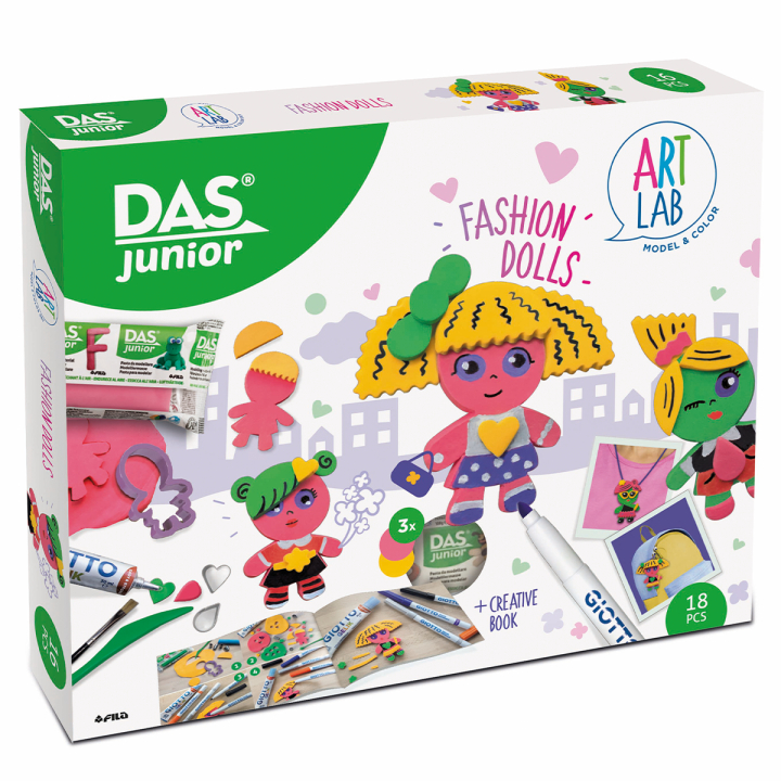Junior Art Lab Fashion Dolls i gruppen Kids / Barnehåndverk og maling / Skap med leire hos Pen Store (128985)
