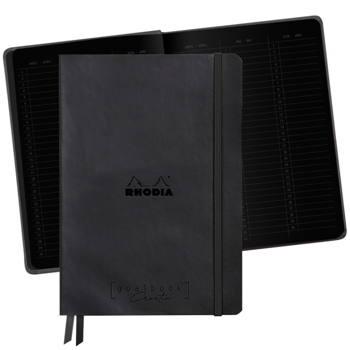GoalBook Creation A5 Black (Svart papir) i gruppen  Papir & Blokk / Skrive og ta notater / Notatbøker hos Pen Store (129308)