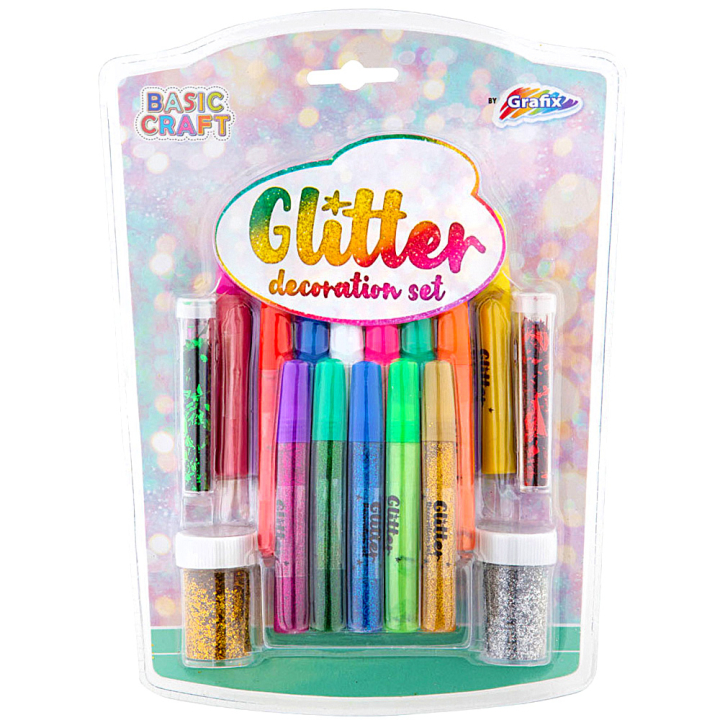 Dekorer med Glitter 21-set i gruppen Hobby & Kreativitet / Skape / Håndverk og DIY hos Pen Store (129316)