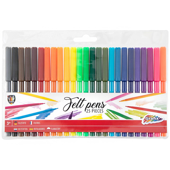 Tusjpenner 25-set i gruppen Kids / Barnepenner / Tusjer for barn hos Pen Store (129336)