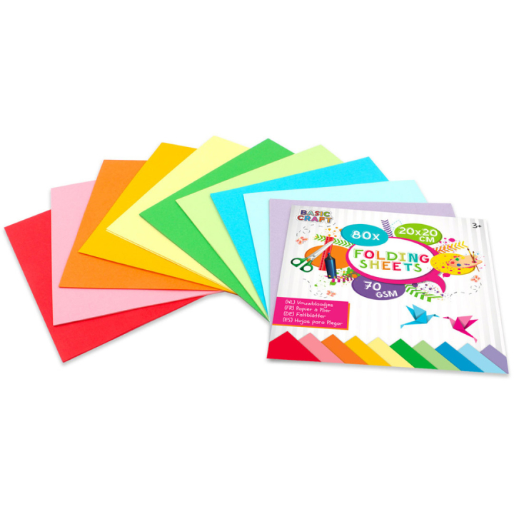Origamipapir 20cm 80-pakke i gruppen Kids / Kul og læring / Papir og Tegneblokker / Origamipapir  hos Pen Store (129384)