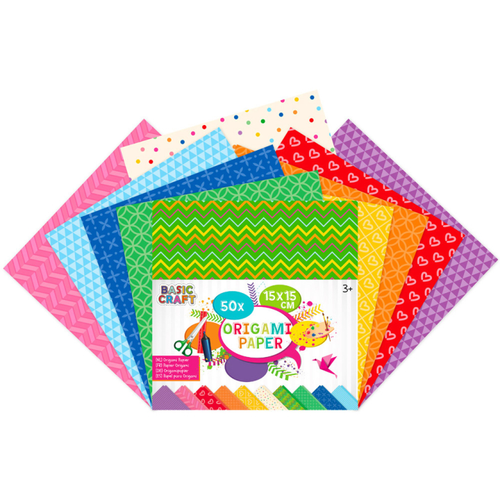 Origamipapir 15cm 50-pakke i gruppen Kids / Kul og læring / Papir og Tegneblokker hos Pen Store (129388)