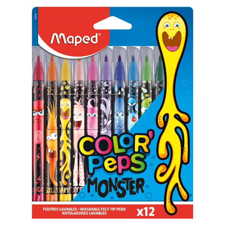 Colorpeps Tusjer Monster 12-pakning i gruppen Kids / Barnepenner / Tusjer for barn hos Pen Store (129629)