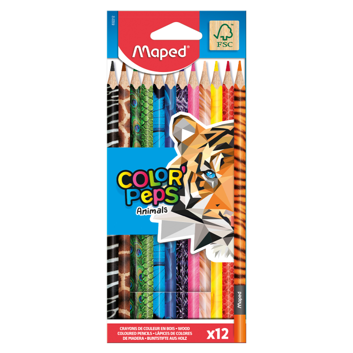 Fargeblyanter Color Peps Animal 12-pakning i gruppen Kids / Barnepenner / Fargeblyanter for barn hos Pen Store (129647)