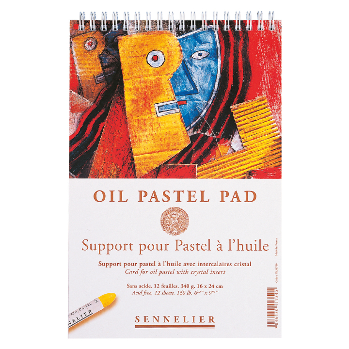 Oil Pastel Pad 340g 16x24cm 12 sheets i gruppen  Papir & Blokk / Artistblokk / Pastelblokk hos Pen Store (129825)