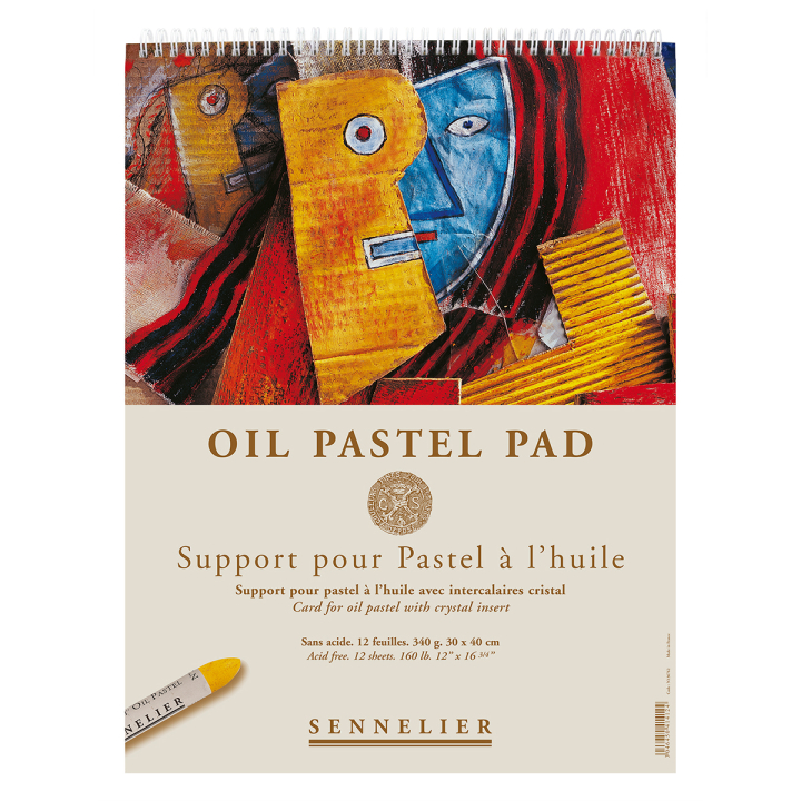 Oil Pastel Pad 340g 30x40cm 12 sheets i gruppen  Papir & Blokk / Artistblokk / Pastelblokk hos Pen Store (129827)