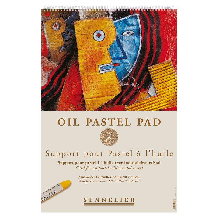 Oil Pastel Pad 340g 40x60cm 12 sheets i gruppen  Papir & Blokk / Artistblokk / Pastelblokk hos Pen Store (129828)