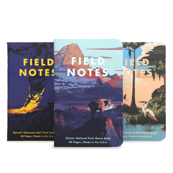 National Parks Series F 3-pakke i gruppen  Papir & Blokk / Skrive og ta notater / Notatbøker hos Pen Store (129841)