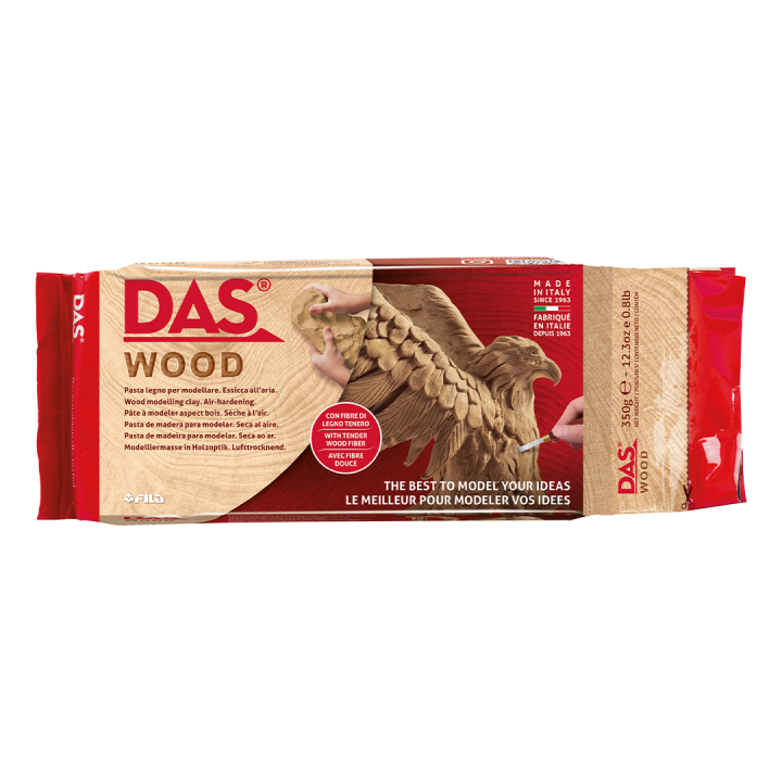 Modelleringsler 350 g Wood i gruppen Hobby & Kreativitet / Skape / Modelleire / Lufttørkende leirer hos Pen Store (129930)
