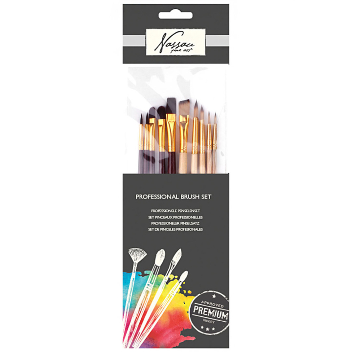 Pensler All-around 10-sett i gruppen Kunstnermateriell / Pensler / Penselsett hos Pen Store (129937)