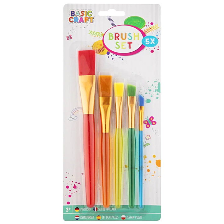 Barnepensler 5-pakke i gruppen Kids / Barnehåndverk og maling / Barnepensler hos Pen Store (130031)