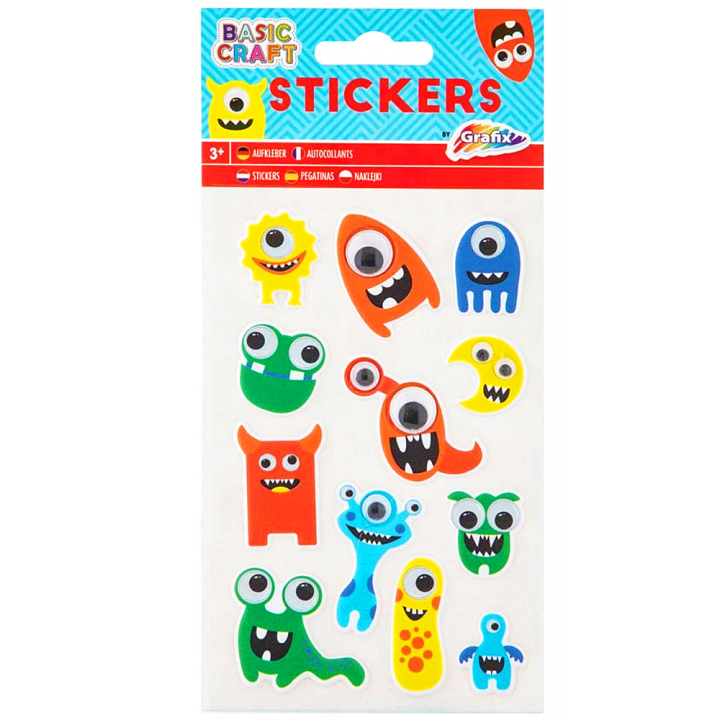 Stickers Monster 1 ark i gruppen Kids / Kul og læring / Stickers hos Pen Store (130051)