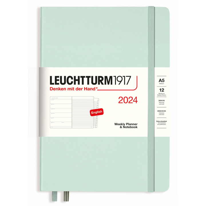 Moleskine 2024 Weekly Planner, 12M, Pocket, Myrtle Cover • Pris »