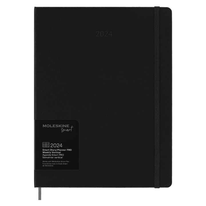 Moleskine 12M M+ Digital Planner Weekly Note XL Black