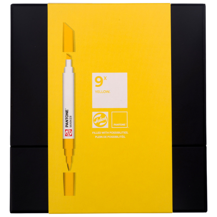 Marker 9-sett Yellow i gruppen Penner / Kunstnerpenner / Illustrasjonmarkers hos Pen Store (130483)